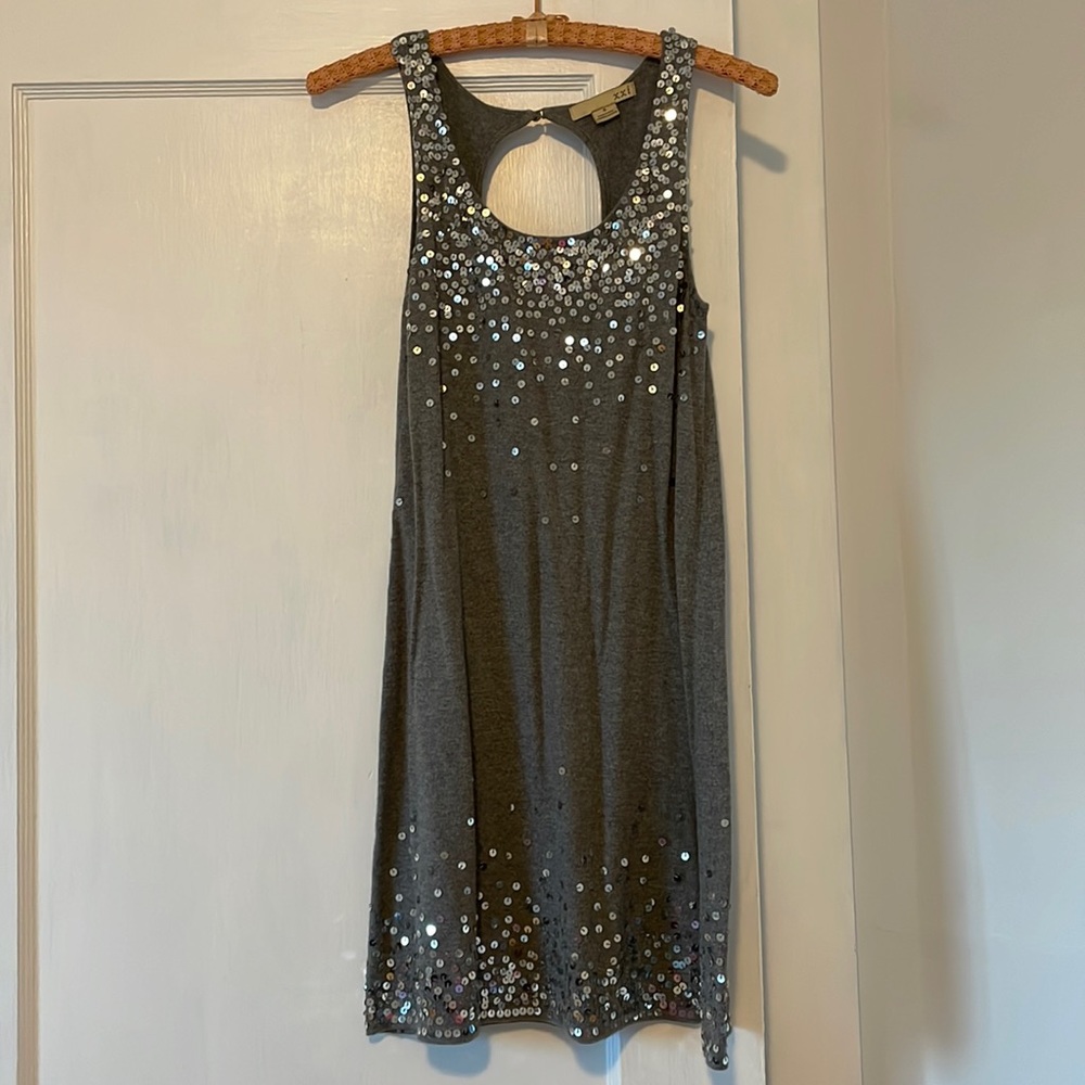 Forever 21 | gray sequin sparkle dress